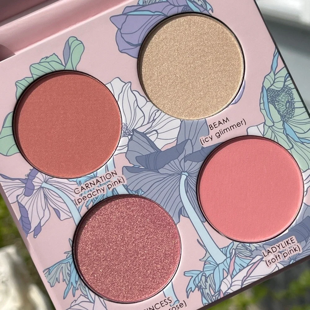 SERAPHINE Botanicals Geranium + Glow Blush & Highlight Palette In Heliop…